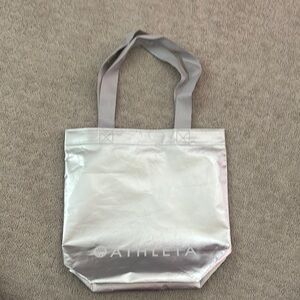 Athleta Silver Tote Bag